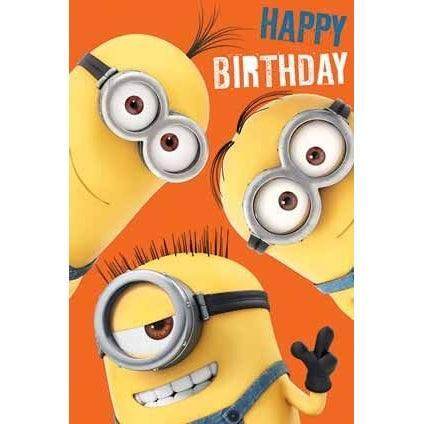 Despicable Me Minion Height Chart Birthday Card an Official Despicable Me Product