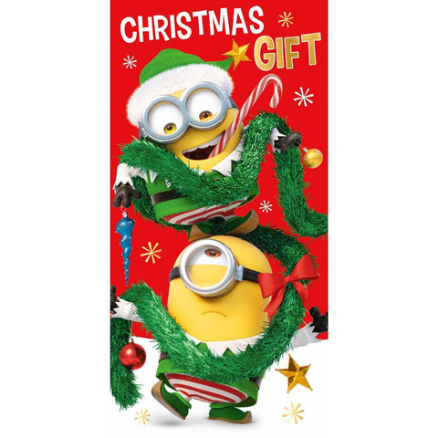 Despicable Me Minion Money Wallet Christmas Card an Official Despicable Me Minions Product