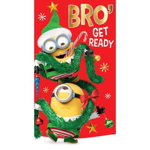 Despicable Me Minions Bro' Get Ready Christmas Card an Official Despicable Me Minions Product