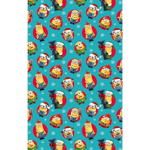 Despicable Me Minions Christmas Gift Wrap 2 Sheets & Tags an Official Despicable Me Minions Product