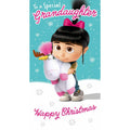 Despicable Me Minions Granddaughter Christmas Card an Official Despicable Me Minions Product