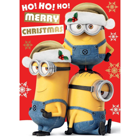 Despicable Me Minions Ho Ho Ho! Christmas Card an Official Despicable Me Product