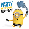 Despicable Me Party Like It's Your Birthday Card, Officially Licensed Product an Official Danilo Promotions Product