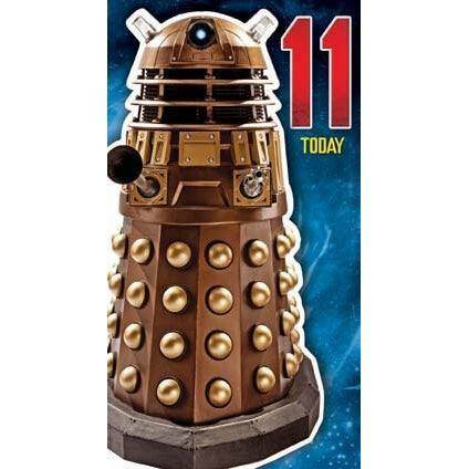 Doctor Who Age 11 Birthday Card an Official Doctor Who Product