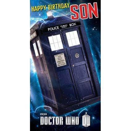 Doctor Who Son Birthday Card an Official Doctor Who Product