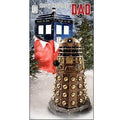 Dr Who Dad Christmas Card