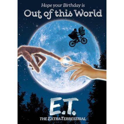 ET Out of this World Retro Birthday Card an Official ET Product