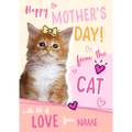'From the Cat' Mother's Day Personalised Card by Animal Planet an Official Animal Planet Product