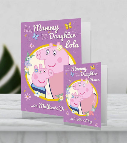 'From your Daughter' Mother's Day Personalised Giant Card by Peppa Pig an Official Peppa Pig Product