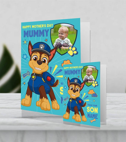 'From your Son' Mother's Day Personalised Giant Card by Paw Patrol an Official Paw Patrol Product