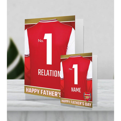 Giant Personalised Arsenal Father's Day Shirt Card an Official Arsenal FC Product