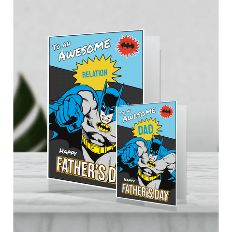 Giant Personalised Batman 'Awesome Dad' Father's Day Card an Official Batman Product