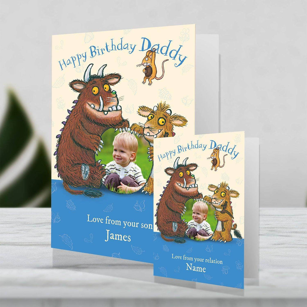 Giant Personalised Gruffalo Daddy Birthday Photo Card an Official The Gruffalo Product