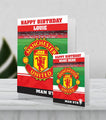 Giant Personalised Manchester United Crest Birthday Card an Official Manchester United FC Product