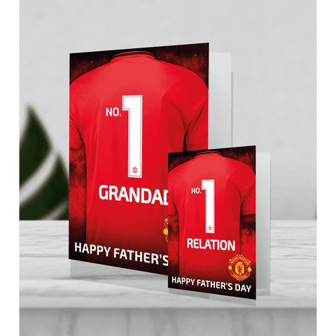 Giant Personalised Manchester United FC Father's Day Shirt Card an Official Manchester United FC Product
