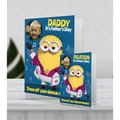 Giant Personalised Minions 'Dance Moves' Father's Day Photo Card an Official Despicable Me Minions Product