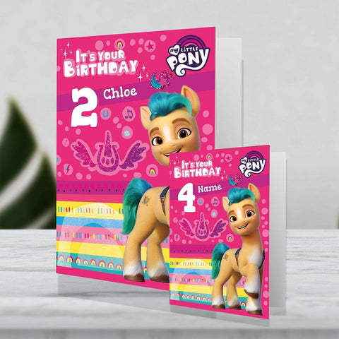 Giant Personalised My Little Pony 'It's Your Birthday' Card- Any Name an Official My Little Pony Product