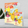 Giant Personalised Pokemon 'Have an Awesome Day' Birthday Photo Card-Any Name an Official Pokemon Product