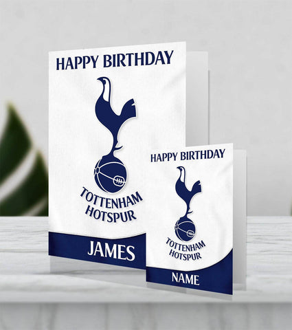 Giant Personalised Tottenham Hotspur FC Crest Birthday Card an Official Tottenham Hotspur FC Product