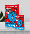 Giant Personalised Valentines Day Card Mr. Men 'Mr. Perfect' made from Sustainably Resourced Paper an Official Mr Men and Little Miss Product