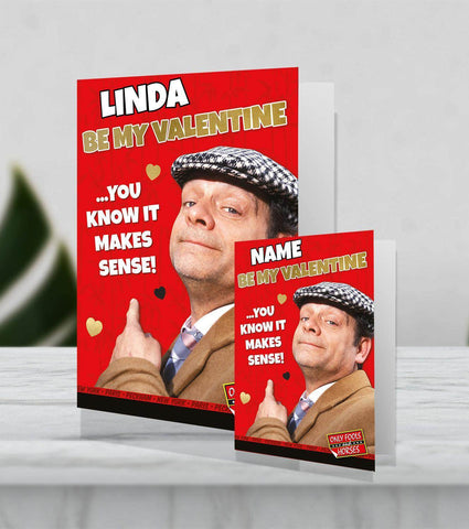 Giant Personalised Valentines Day Card Only Fools and Horses made from Sustainably Resourced Paper an Official Only Fools and Horses Product