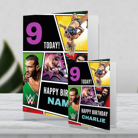 Giant Personalised WWE Happy Birthday Card- Any Age & Name an Official WWE Product