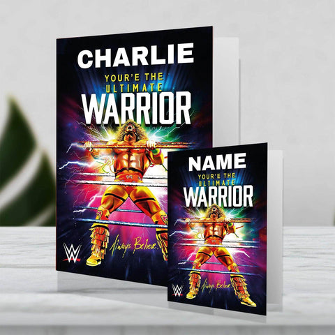 Giant Personalised WWE 'Ultimate Warrior' Birthday- Any Name an Official WWE Product
