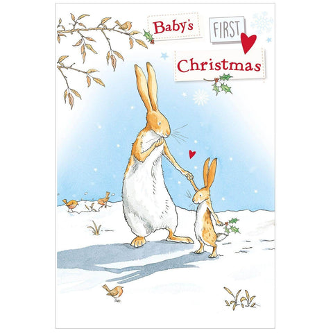 Guess How Much I Love You Baby's First Christmas Card an Official Guess How Much I Love You Product