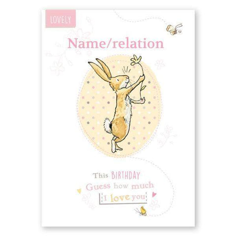 Guess How Much I Love You Birthday Card an Official Guess How Much I Love You Product