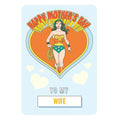 'Happy Mothers Day' Mothers Day Personalised Card by Wonder Woman an Official DC Comics Product