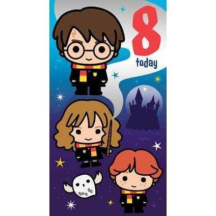 Harry Potter Age 8 Birthday Card an Official Harry Potter Product