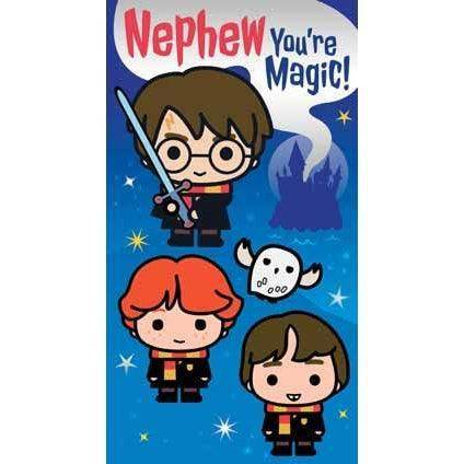 Harry Potter Nephew Birthday Card an Official Harry Potter Product