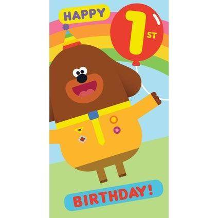 Hey Duggee Age 1 Birthday Card an Official Hey Duggee Product