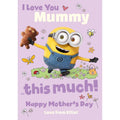 'I Love You This Much!' Mothers Day Personalised Card by Despicable Me Minions an Official Despicable Me Product