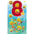 JoyPixels Emoji 8 Year Old Birthday Card an Official JoyPixels Product