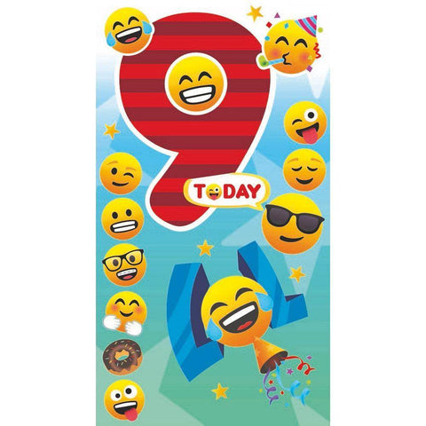 JoyPixels Emoji 9 Year Old Birthday Card an Official JoyPixels Product