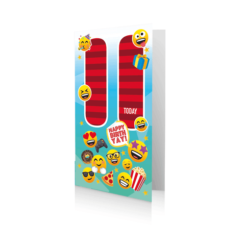 Joypixels Emoji Age 11 Birthday Card an Official JoyPixels Product