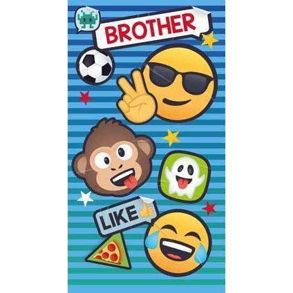 JoyPixels Emoji Brother Birthday Card an Official JoyPixels Product