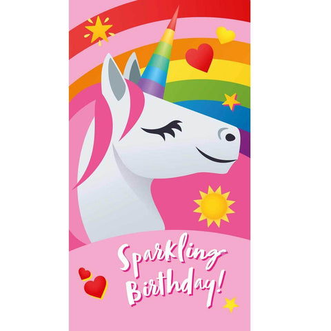 JoyPixels Emoji Unicorn Birthday Card an Official JoyPixels Product