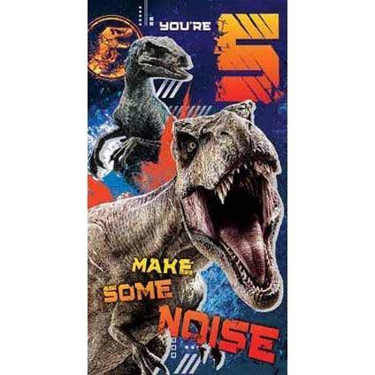 Jurassic World Age 5 Birthday Card with Sticker Sheet an Official Jurassic World Product