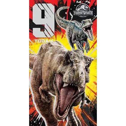 Jurassic World Age 9 Birthday Card an Official Jurassic World Product