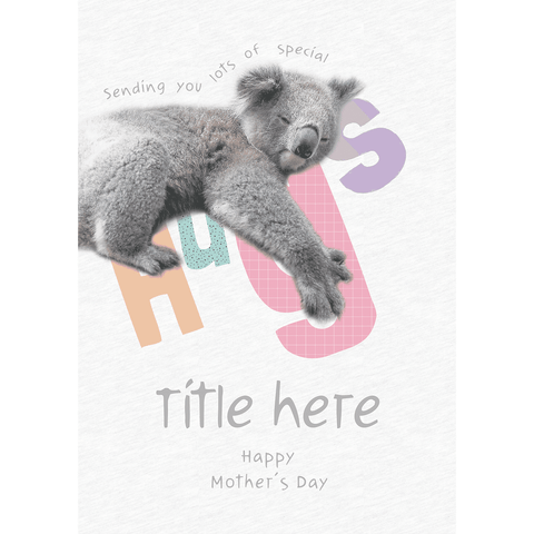 Koala Mother's Day Personalised Card by Animal Planet an Official Animal Planet Product