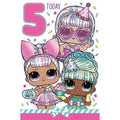 L.O.L Birthday Card Age 5, Officially Licensed Product an Official L.O.L Product