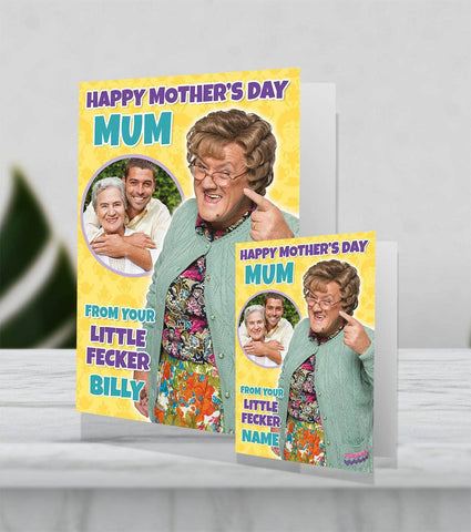 'Little Fecker' Mother's Day Personalised Giant Card by Mrs Browns Boys an Official Mrs Brown Boys Product
