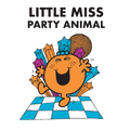 Personalised Little Miss Meme Birthday Cards, Party Animal - Any message inside an Official Mr. Men & Little Miss Product
