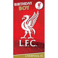 Liverpool Happy Birthday Boy Card an Official Liverpool FC Product