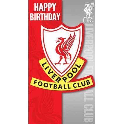 Liverpool Happy Birthday Crest Card an Official Liverpool FC Product