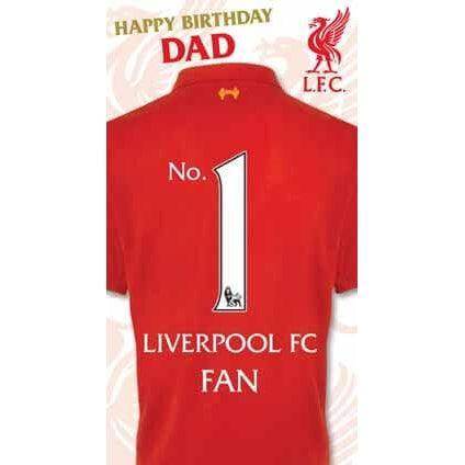 Liverpool Happy Birthday Dad Card an Official Liverpool FC Product