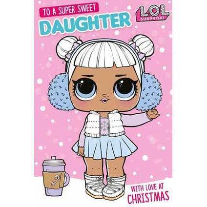 LOL Surprise Daughter Christmas Card an Official LOL Surprise Product