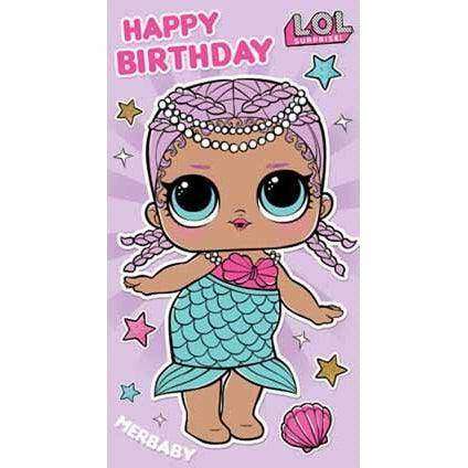 LOL Surprise Happy Birthday Fold-Out Card an Official LOL Surprise Product